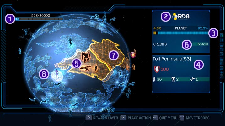 avatar pandora map